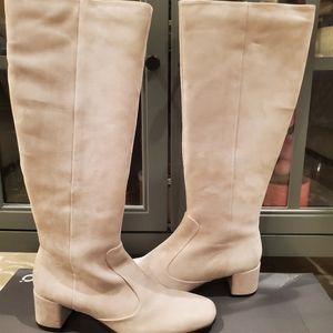 NWB Ecco Women's Shape Squared 35 Knee high Nubuck leather Size 38, 39